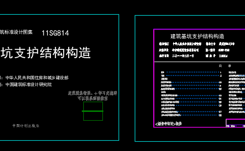 11SG814 建筑基坑支護結構構造(CAD版)